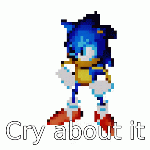 Sonic Default Dance Cry About It GIF