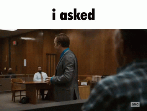 Defense Lawyer Saul Goodman Asking Witness In Court GIF