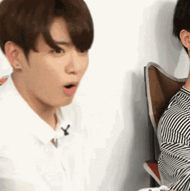 Defensive Jungkook Look GIF