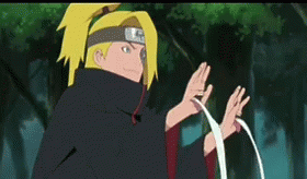 Deidara Naruto Power Anime GIF