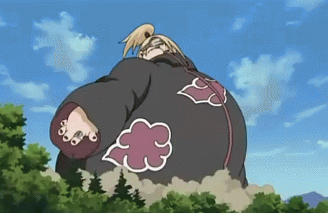 Deidara Jibaku Bunshin Suicide GIF