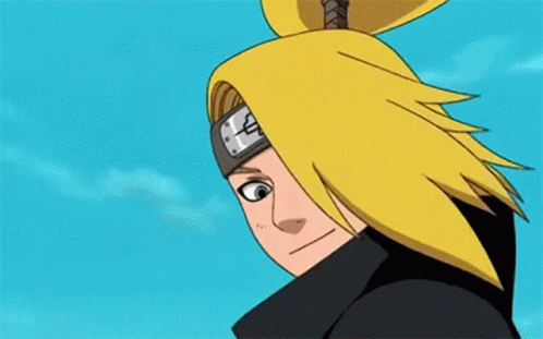 Deidara Naruto Hair Blow Wind GIF