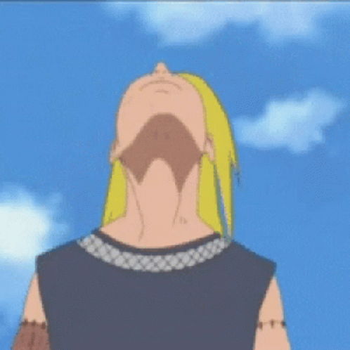 Deidara Naruto Character In Front Of Beautiful Sky GIF