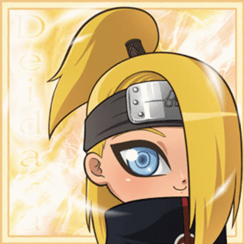 Deidara Chibi Cute Anime GIF