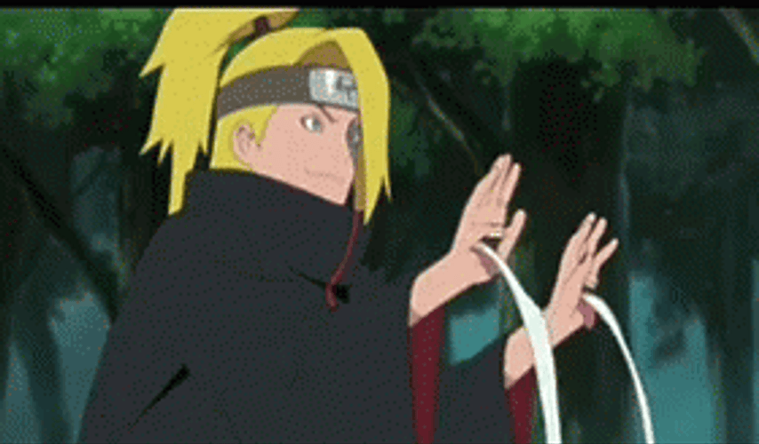 Deidara Naruto Power Anime GIF
