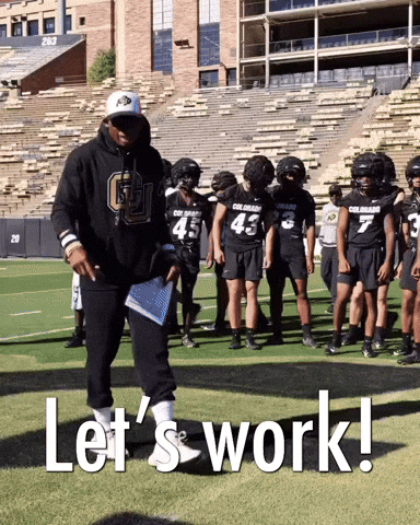 Deion Sanders Prime Let's Work Coach GIF