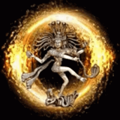 Deity Dancing in Circle of Flames