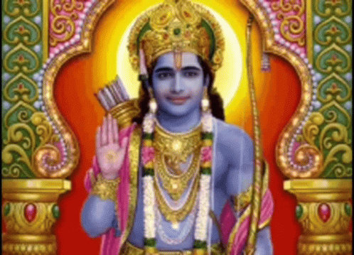 Deity Holding Bow and Arrow