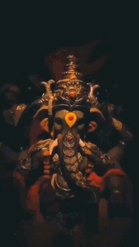 Deity Statue Saying Morning