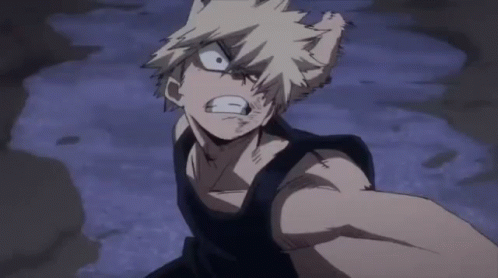 Deku Fighting And Beaten Up By Bakugo GIF