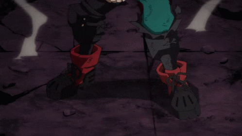 Deku Fighting Stance Using Full Cowling GIF