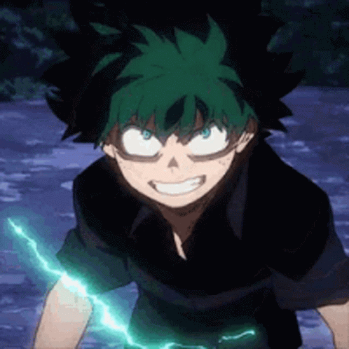 Deku Fighting With Enthusiasm GIF