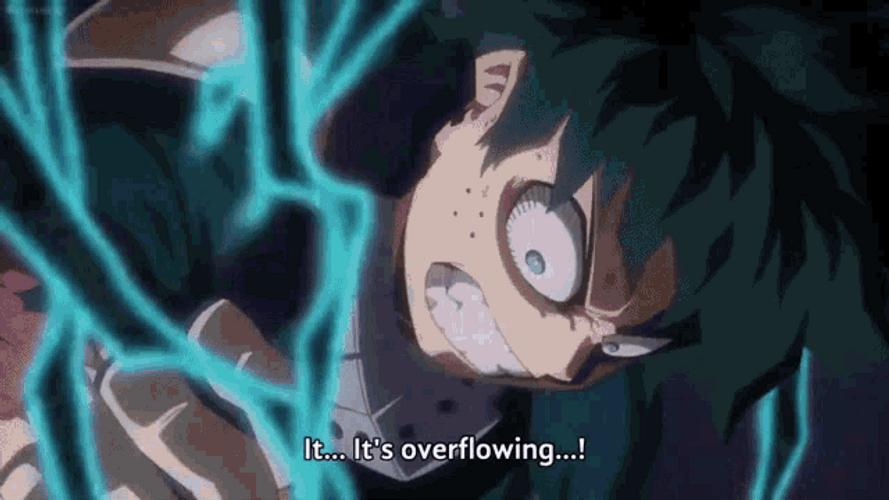 Deku One For All Overflowing GIF