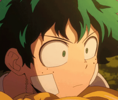 Deku Seriously Pondering GIF