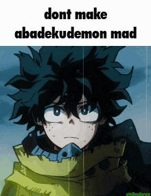 Deku Vigilante Changing Face GIF