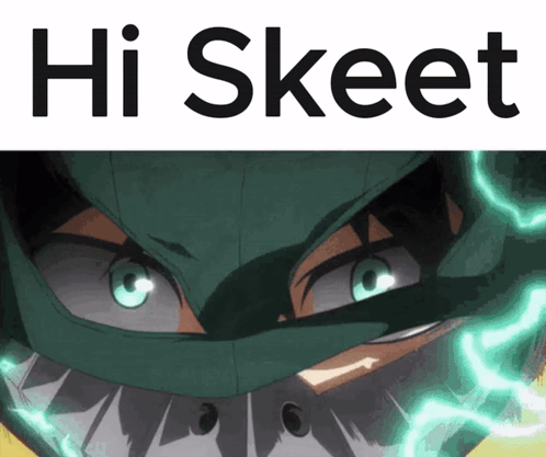 Deku Vigilante Hi Skeet GIF
