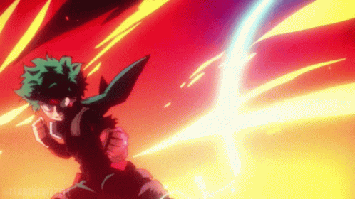 Deku Vigilante Power Attack GIF