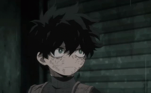 Deku Vigilante Under The Rain GIF
