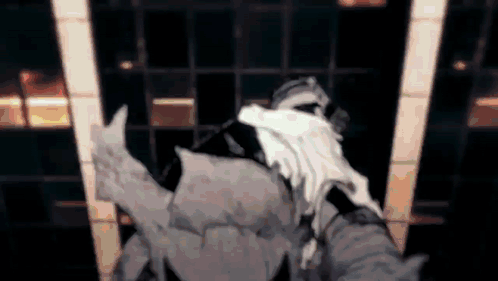 Deku Vigilante Wall Jumping With Lighting Effect GIF