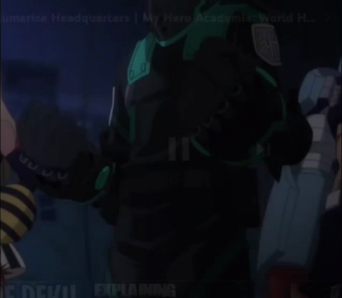 Deku Vigilante Wearing Hoodie GIF