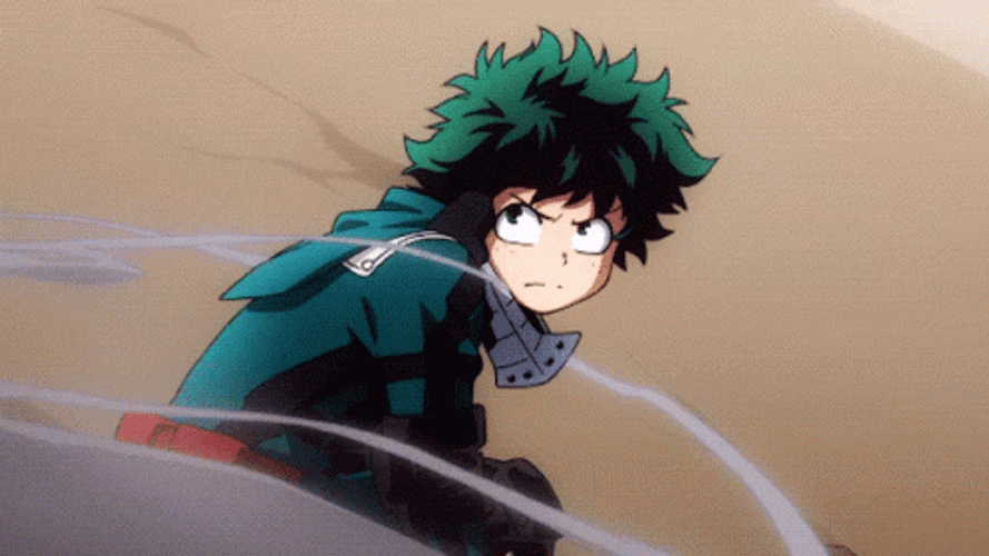 Deku With All Might GIF