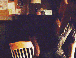 Delena Damon Salvatore Elena Gilbert Kiss Chair GIF