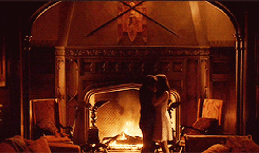 romantic fireplace gif
