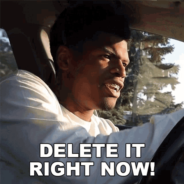 Delete It Right Now Rickey Gif GIF