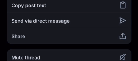 Delete Post Screen