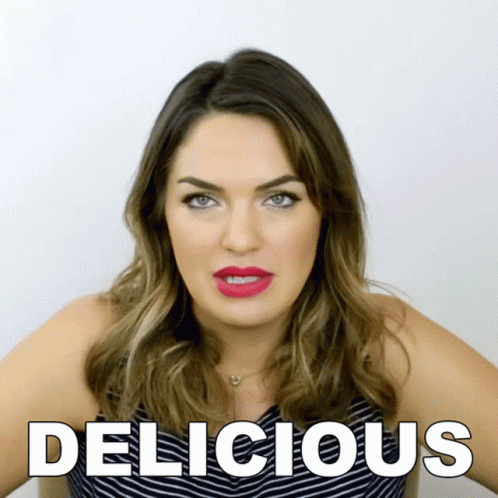 Sharzad Kiadeh Saying Delicious GIF