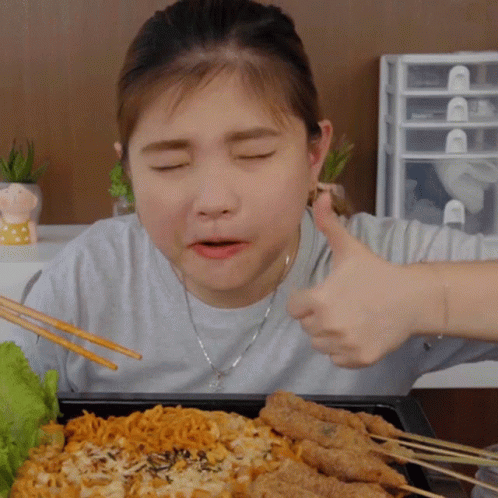 Woman Delicious Approving Reaction GIF
