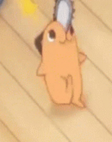 Delightful Chainsaw Man Pochita Breakdancing GIF