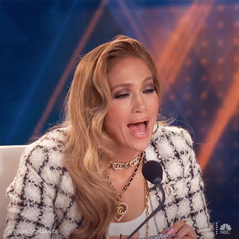 Delightfully Impressed Jennifer Lopez GIF