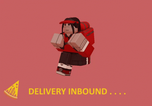 Delivery Inbound Sign With Cartoon Character GIF