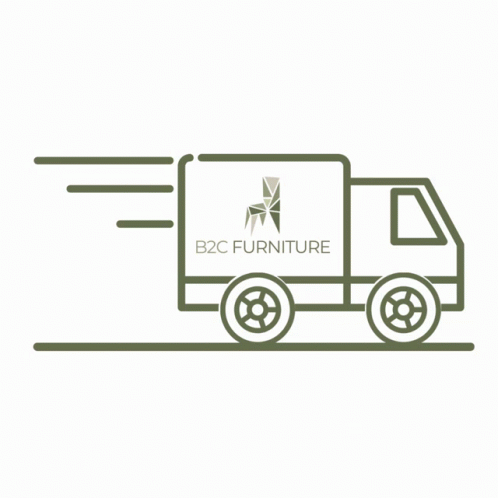 Delivery Truck With B2C Furniture GIF