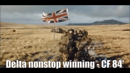 Delta Nonstop Winning Cf 84 ' Is Written On The Screen GIF