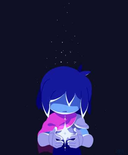 Deltarune Kris Holding Star GIF