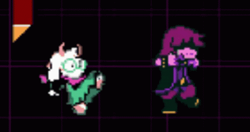 Deltarune Susie Dancing With Ralsei GIF