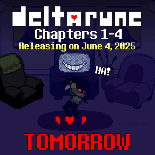 Deltarune Chapters 1-4 Pixel Art Advertisement