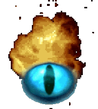 Deltarune Explosion Blue Eye GIF