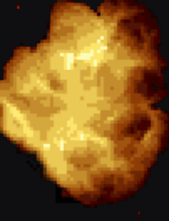 Deltarune Explosion Character With Red Hair GIF