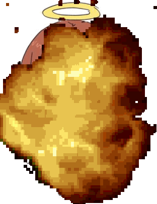 Deltarune Explosion Female Character With Halo GIF