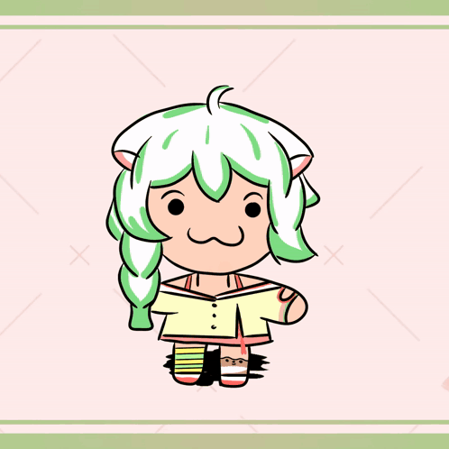 Deltarune Explosion Laimu Vtuber Character GIF