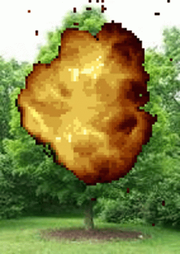 Deltarune Explosion Lush Tree GIF