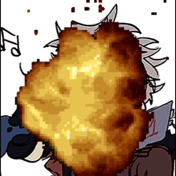 Deltarune Explosion Male Character Smirking GIF