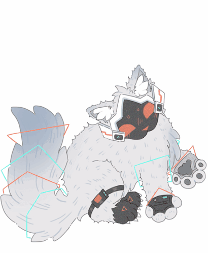 Deltarune Explosion White Cat With Red Eyes GIF