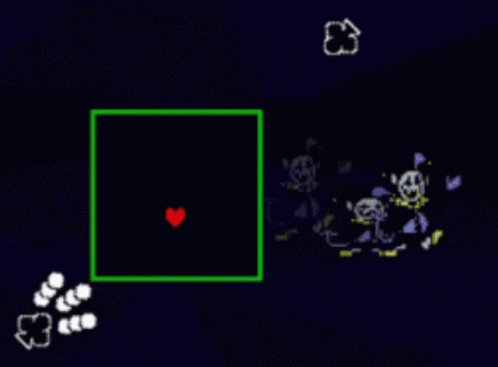 Deltarune Jevil Heart Clover GIF