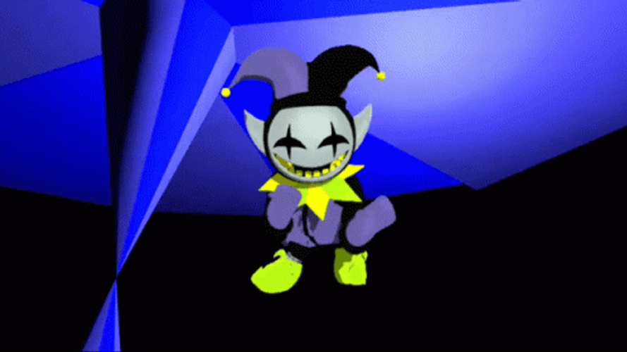 Deltarune Jevil Moonwalk Dancing GIF