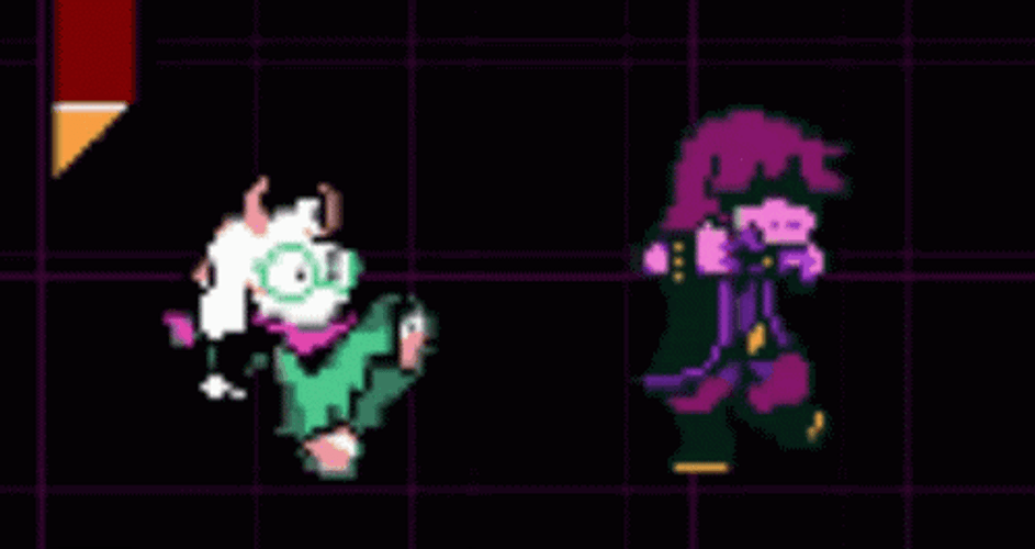 Deltarune Susie Dancing With Ralsei GIF