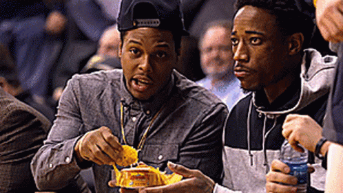 Demar Derozan And Kyle Lowry Eating Tacos GIF
